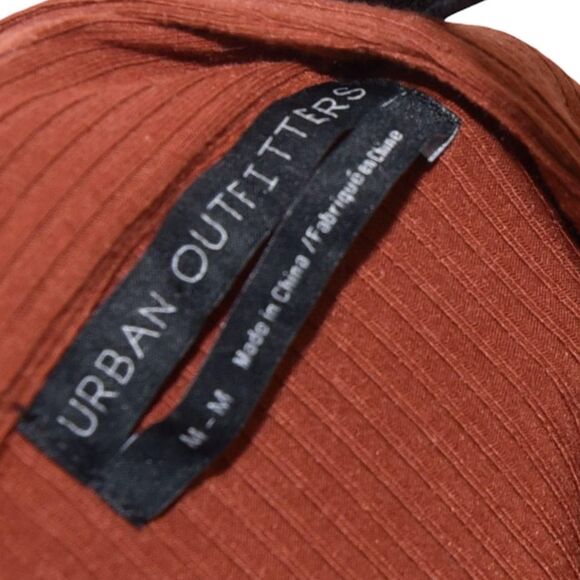 Urban Outfitters Coquette Soft Sultry Ruched Top Rust Brown Sz M Y2K - Picture 7 of 7